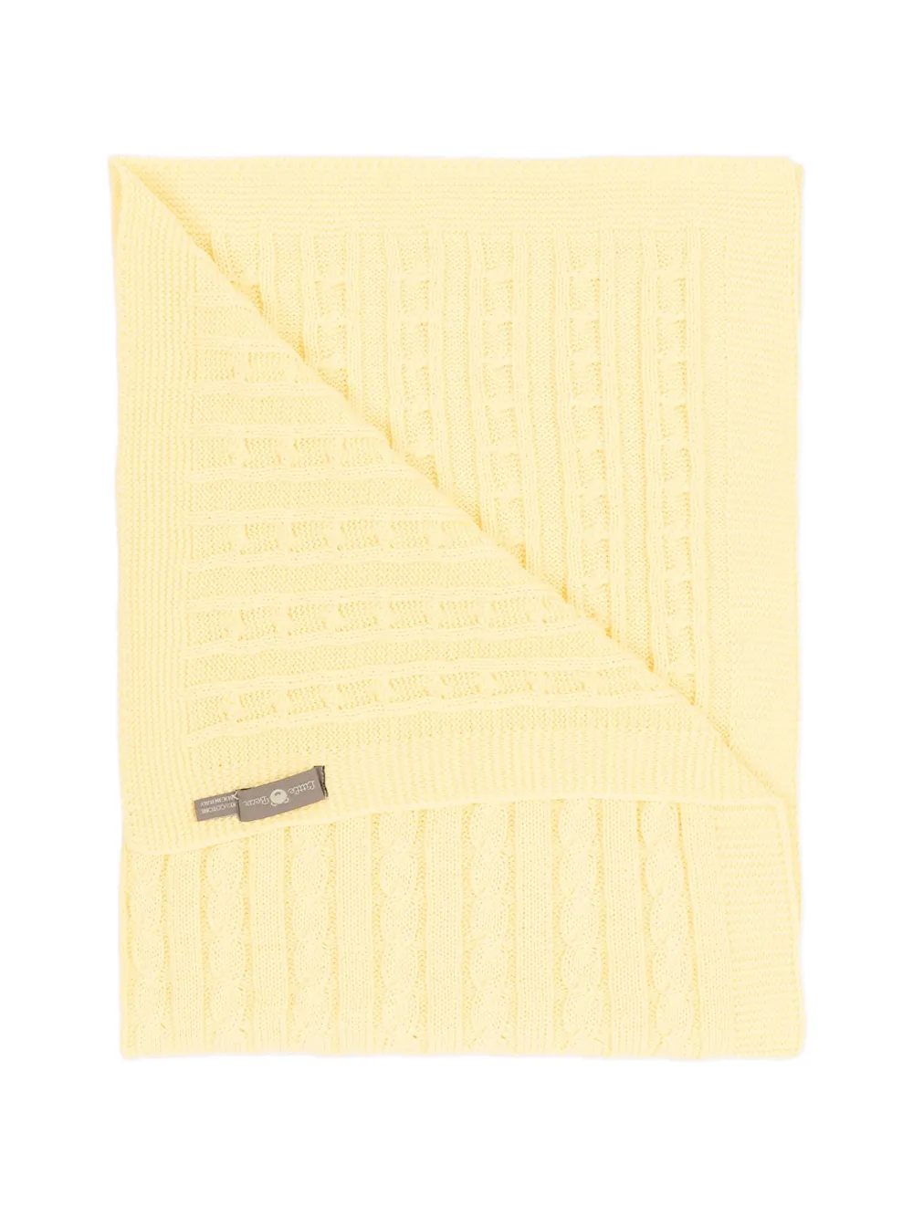 Little Bear cable-knit blanket - Giallo