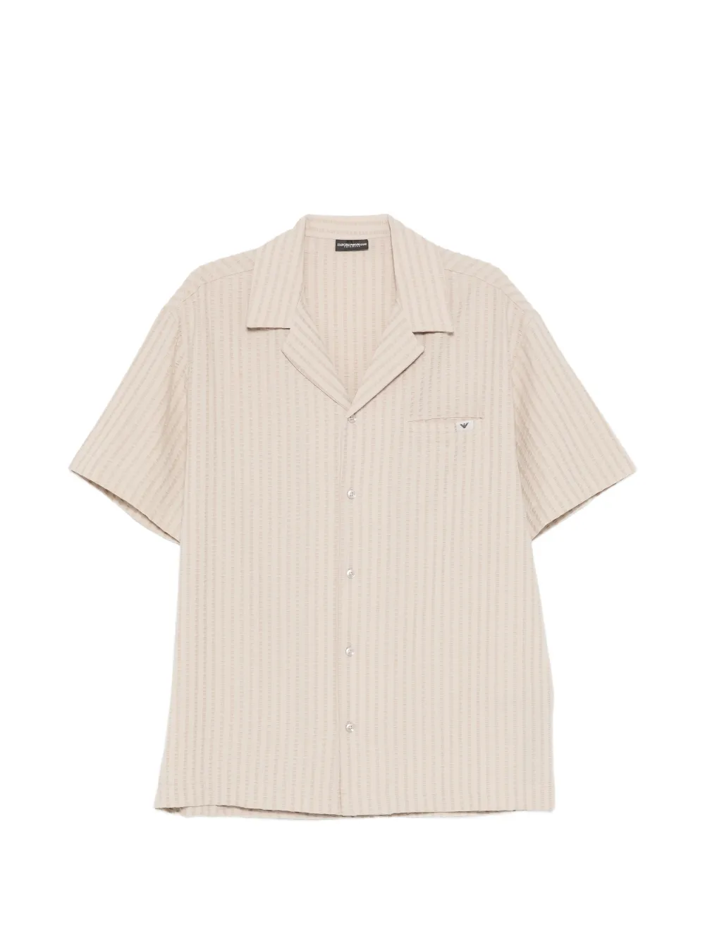 Emporio Armani seersucker shirt - Toni neutri