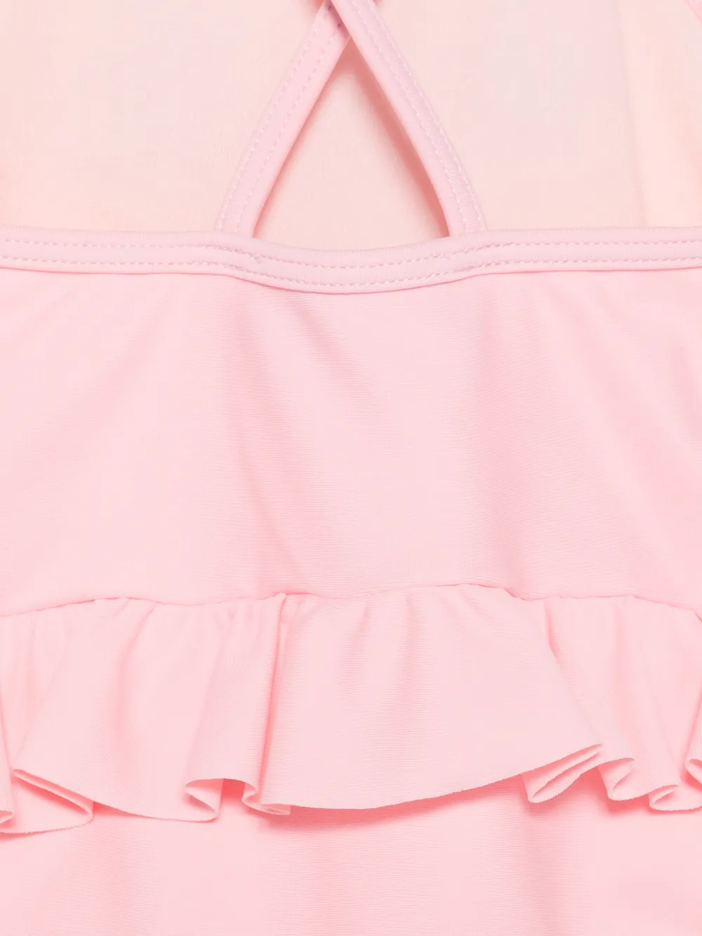 Moschino Kids Badpak met ruches Roze