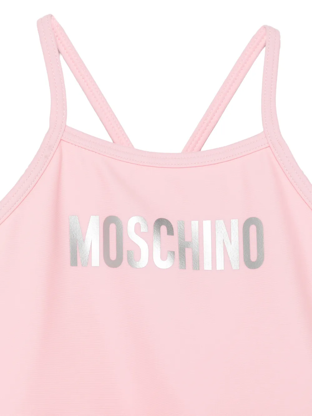 Moschino Kids Badpak met ruches Roze