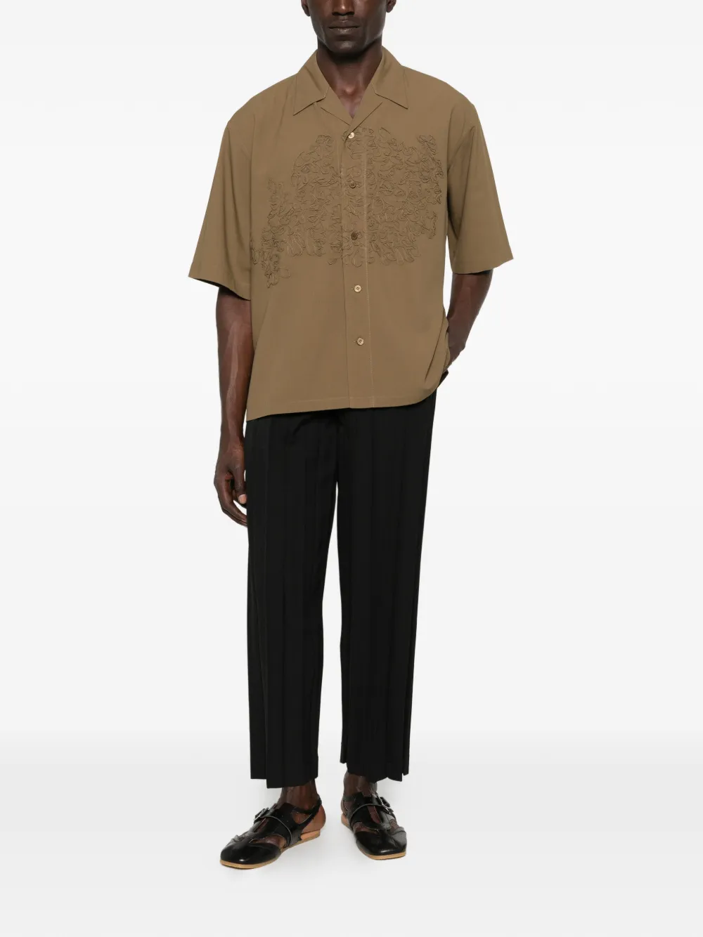 Homme Plissé Issey Miyake Cropped plooibroek Zwart