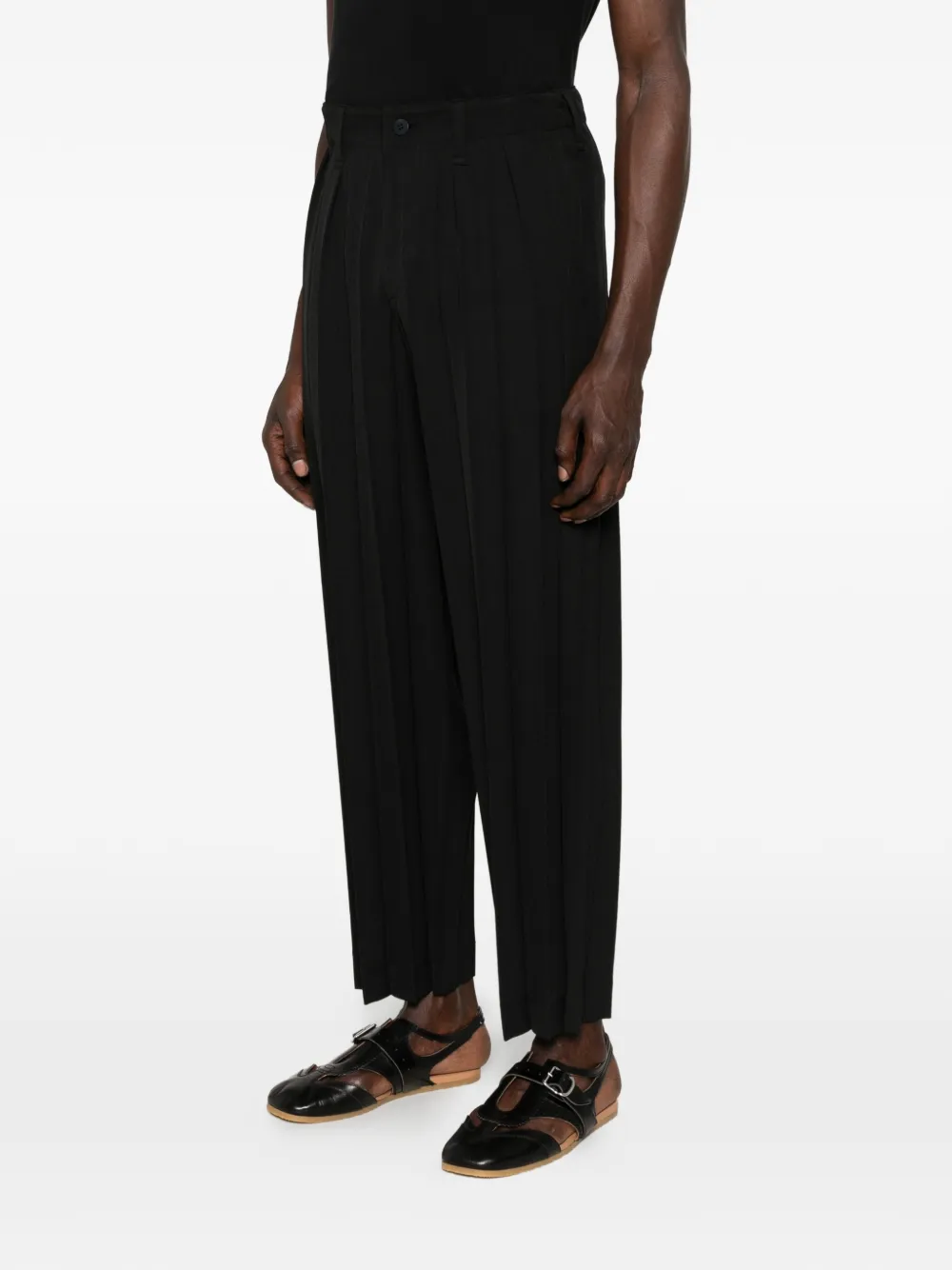 Homme Plissé Issey Miyake Cropped plooibroek Zwart