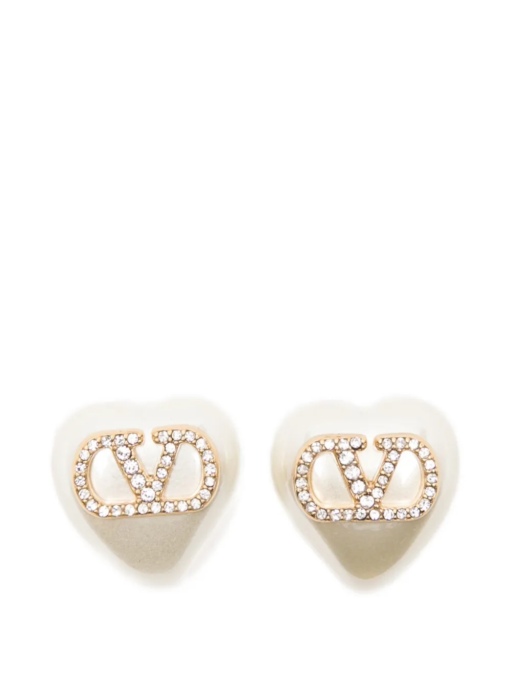 Valentino Garavani heart-motif earrings - Oro