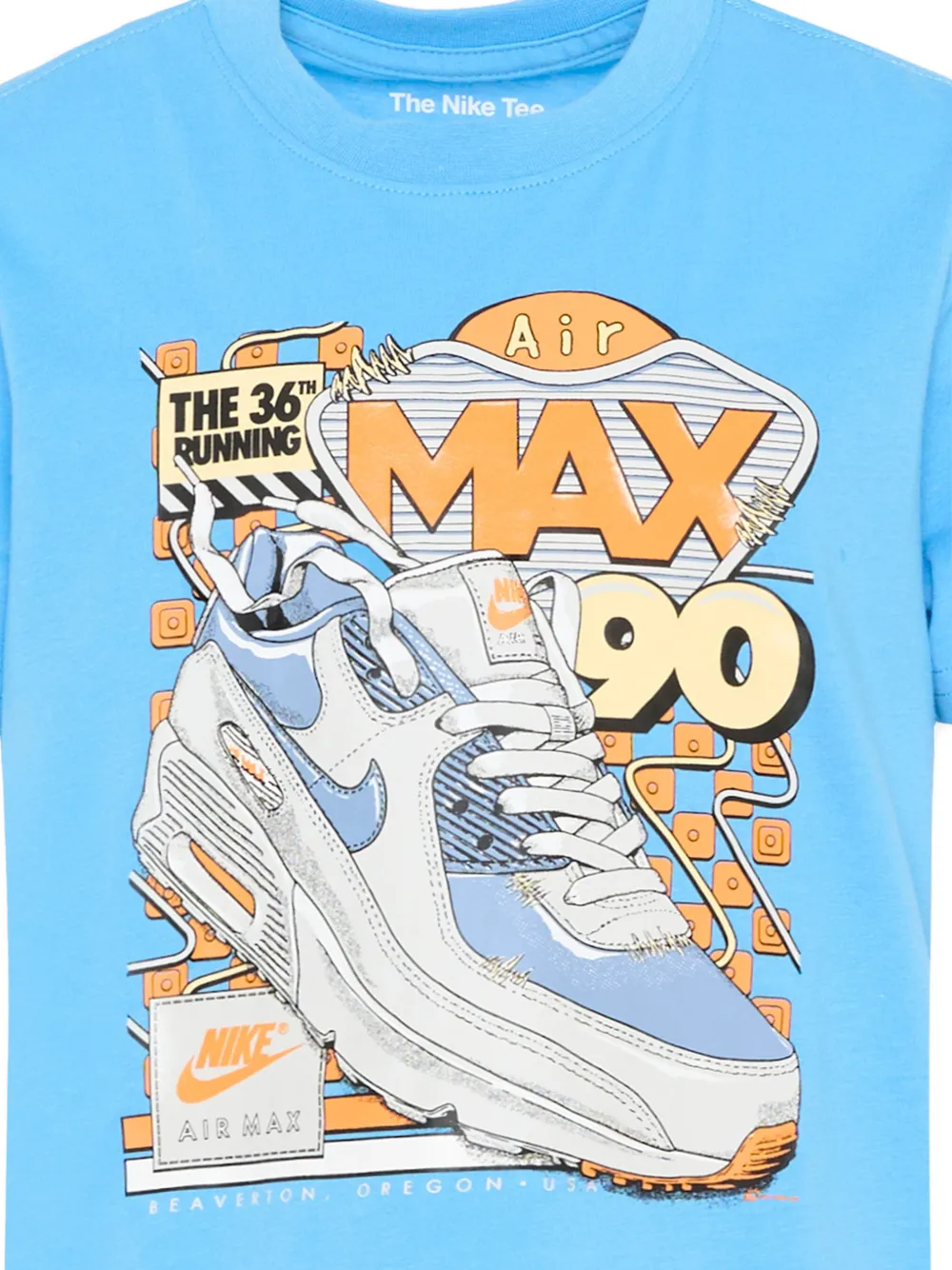 Nike Kids Grafisch T-shirt met korte mouwen Blauw