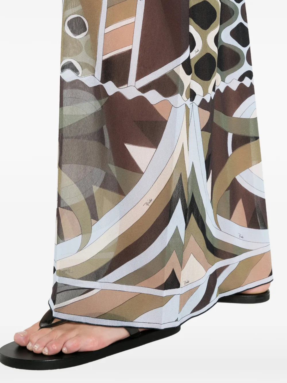 PUCCI Rok met geometrisch patroon Bruin