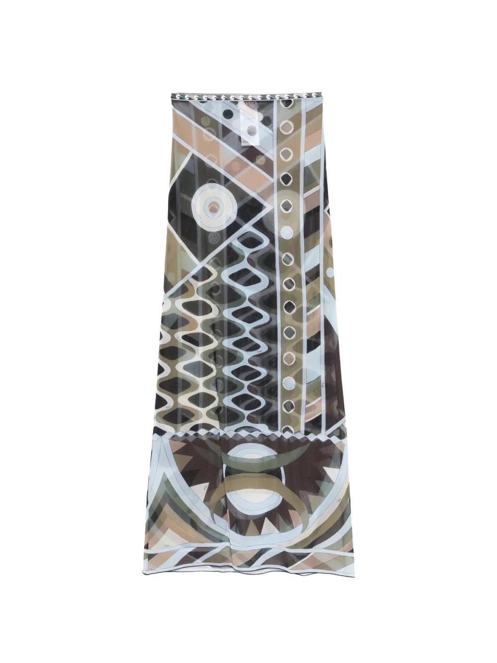 PUCCI geometric pattern skirt - Marrone