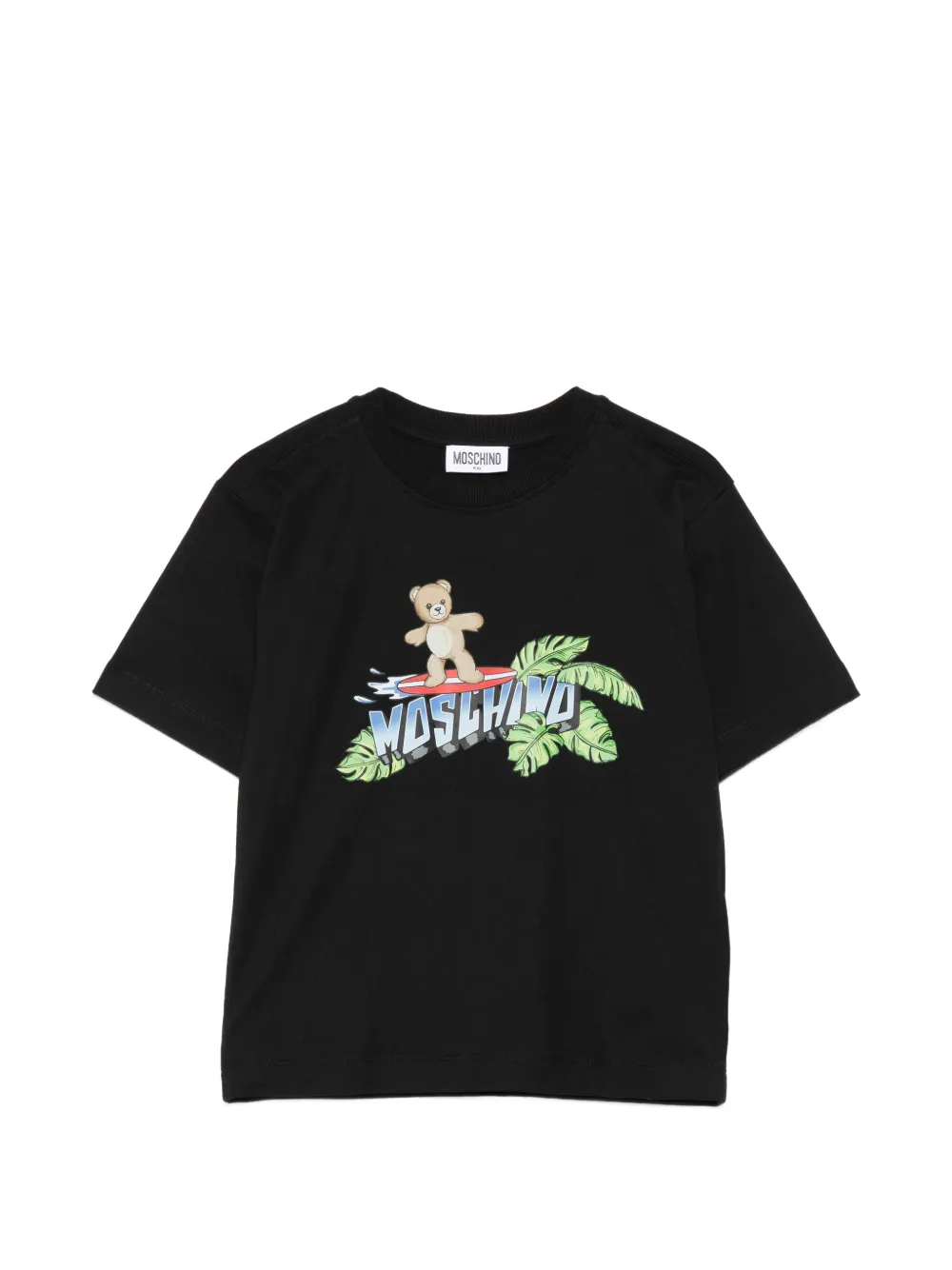 Moschino Kids bear-print T-shirt - Schwarz