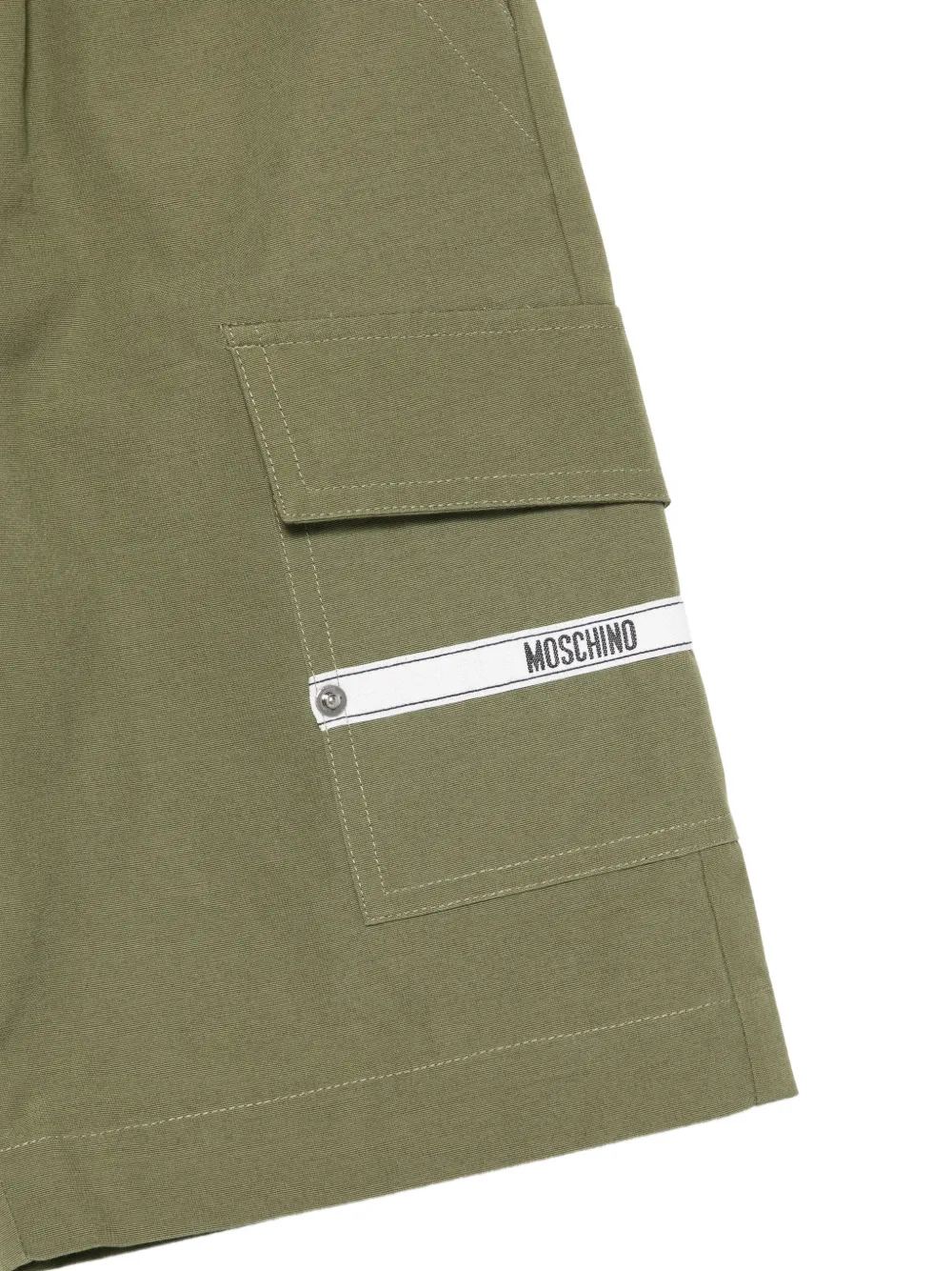 Moschino Kids Cargo shorts Groen