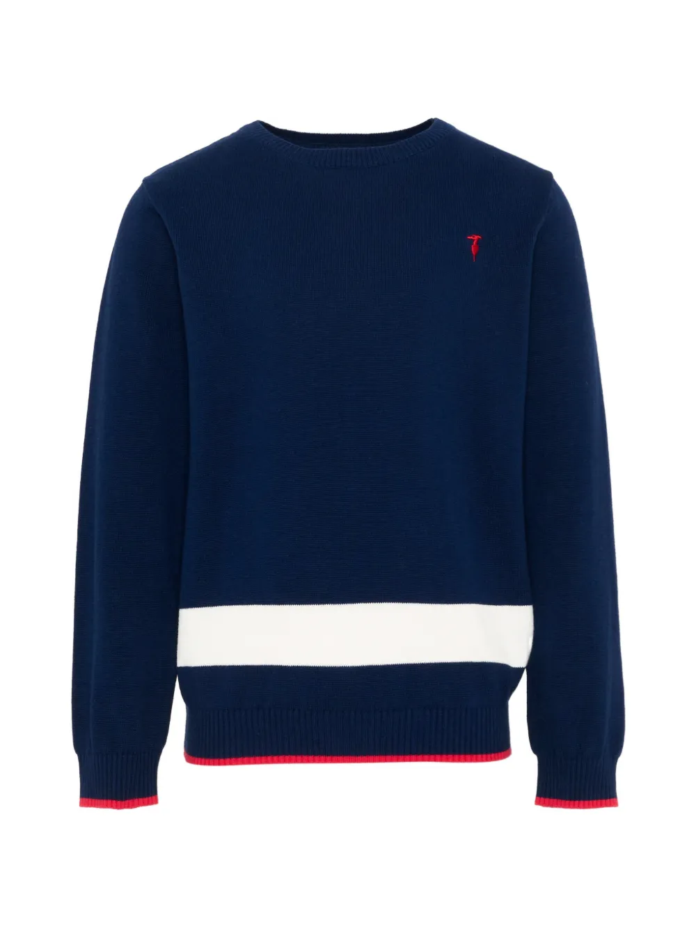 TRUSSARDI JUNIOR logo cotton sweater - Blu