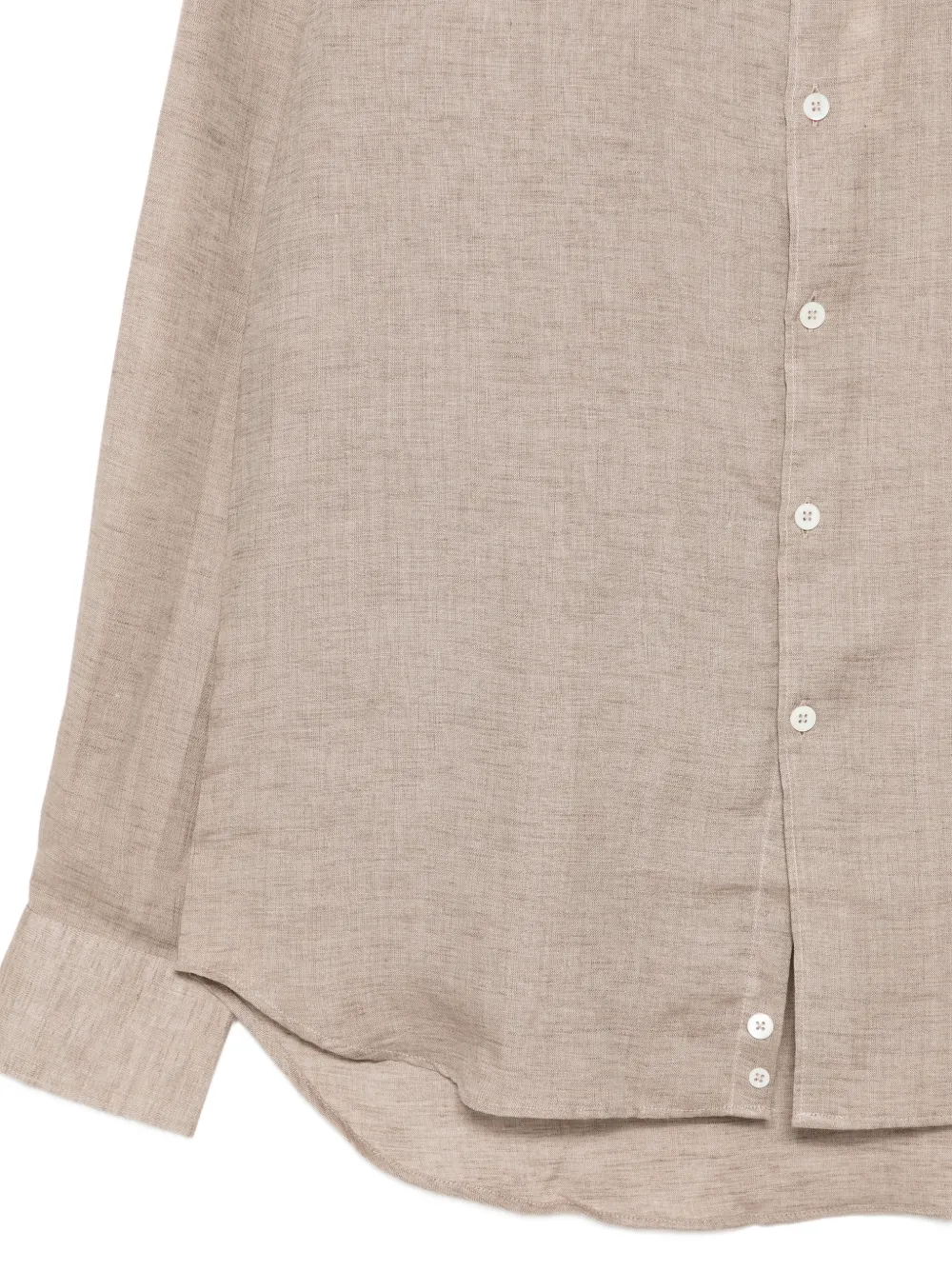 Canali Linnen overhemd Beige