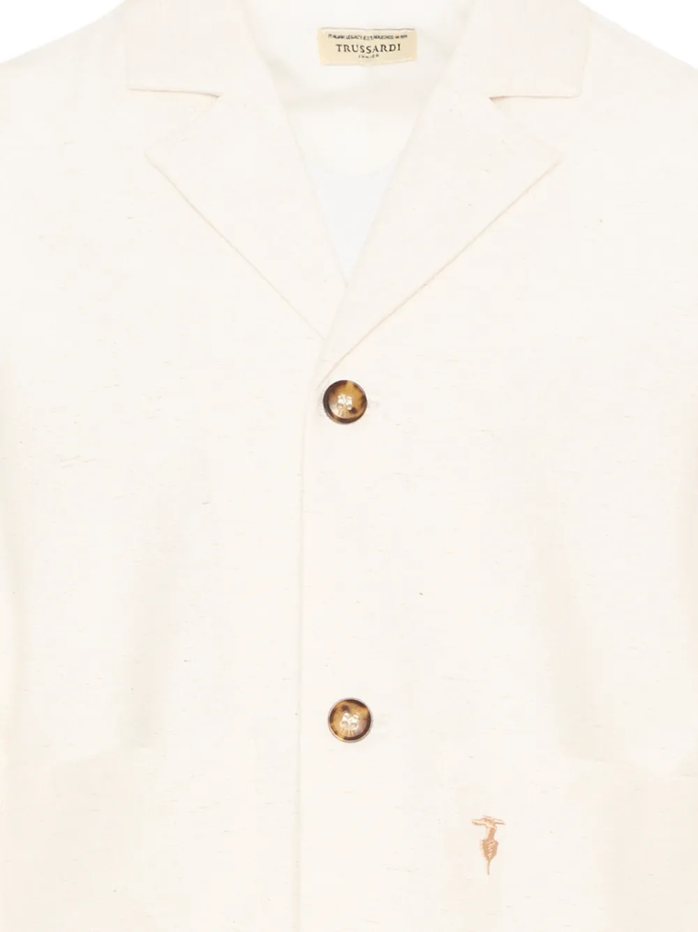  Trussardi Junior Button Blazer - Neutrals 