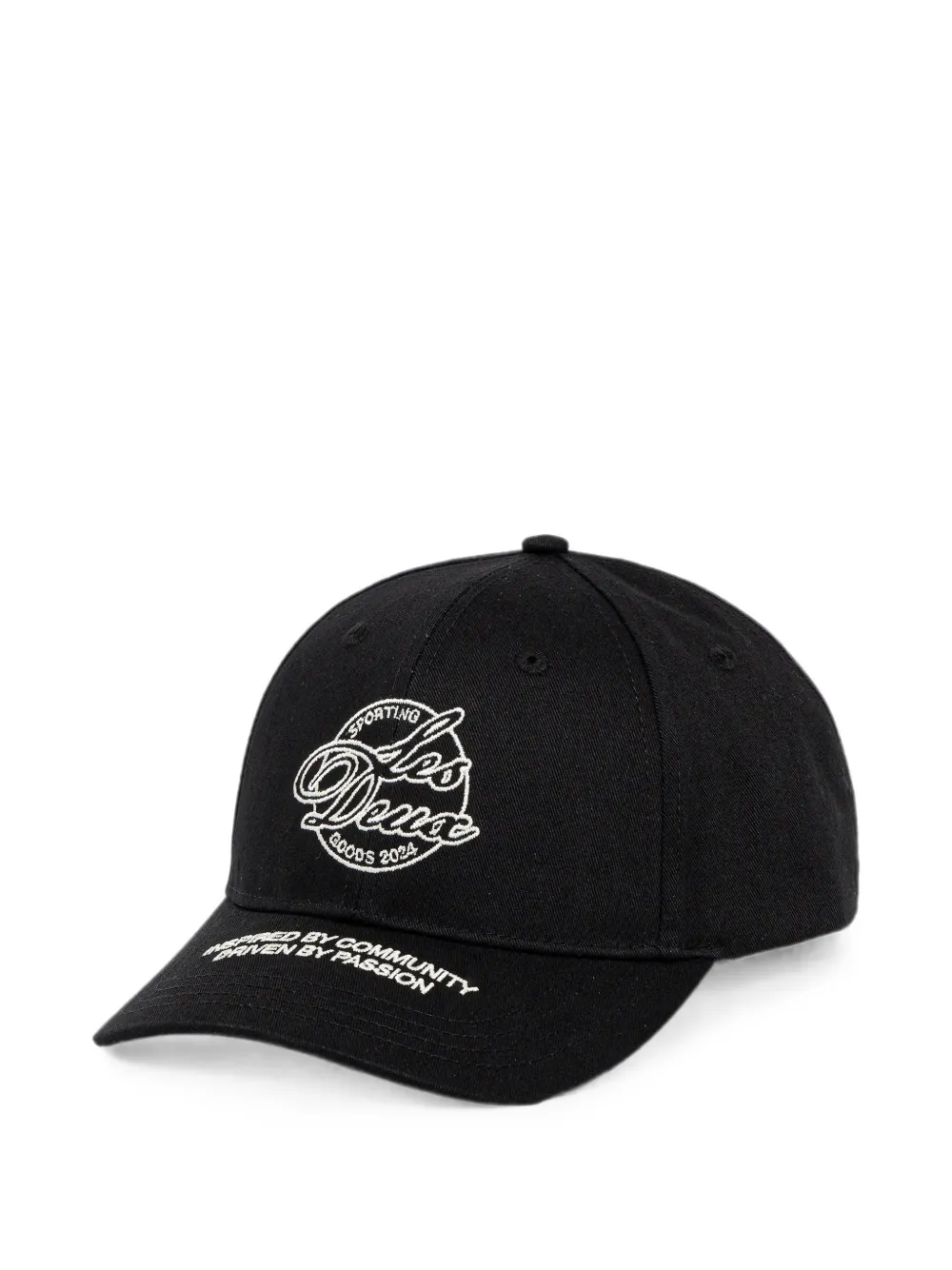 Les Deux Alonso logo-embroidered baseball cap - Nero