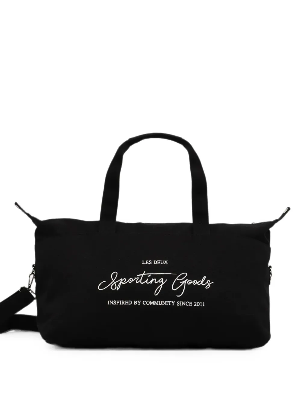 Les Deux logo-embroidered holdall - Nero
