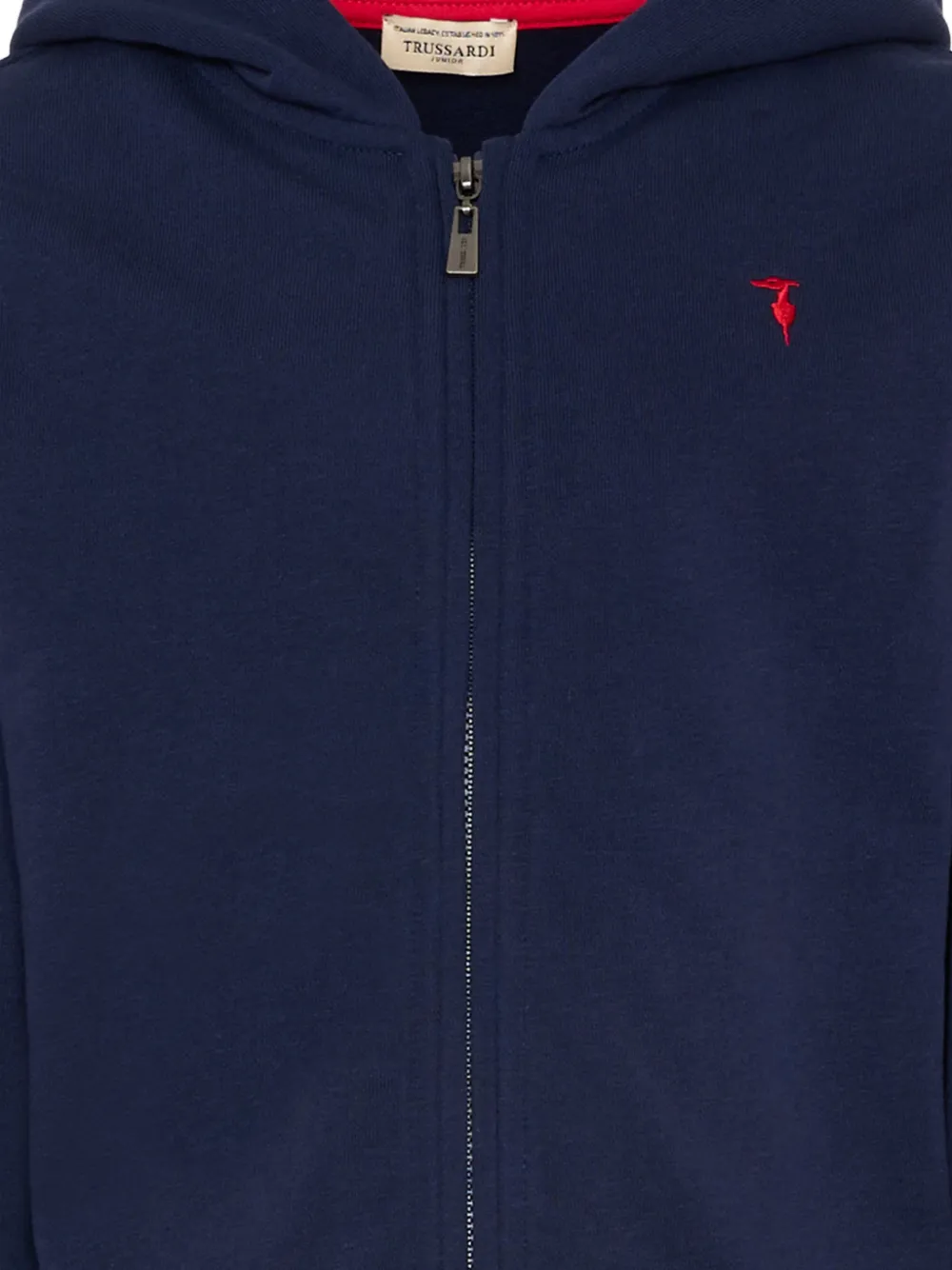 TRUSSARDI JUNIOR Hoodie met rits Blauw