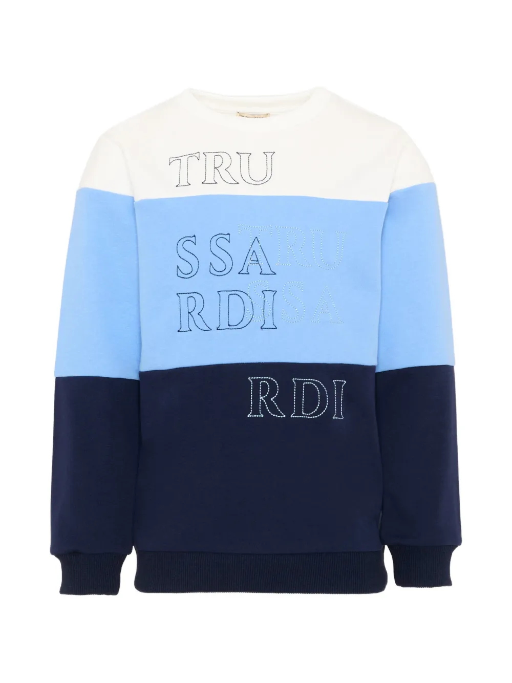 TRUSSARDI JUNIOR colourblock sweatshirt - Blu