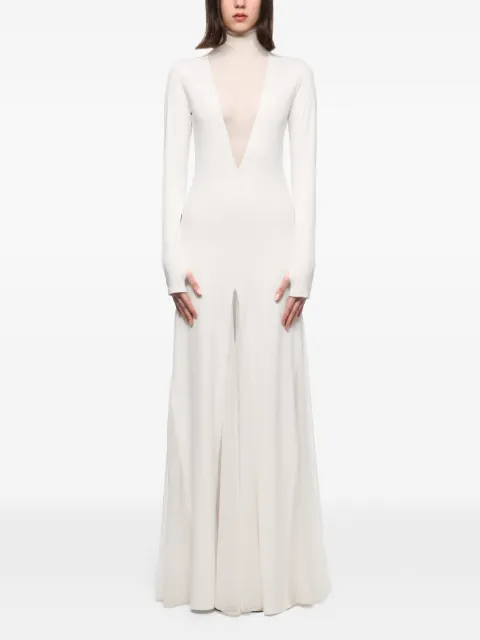 Atu Body Couture sheer v-neck dress