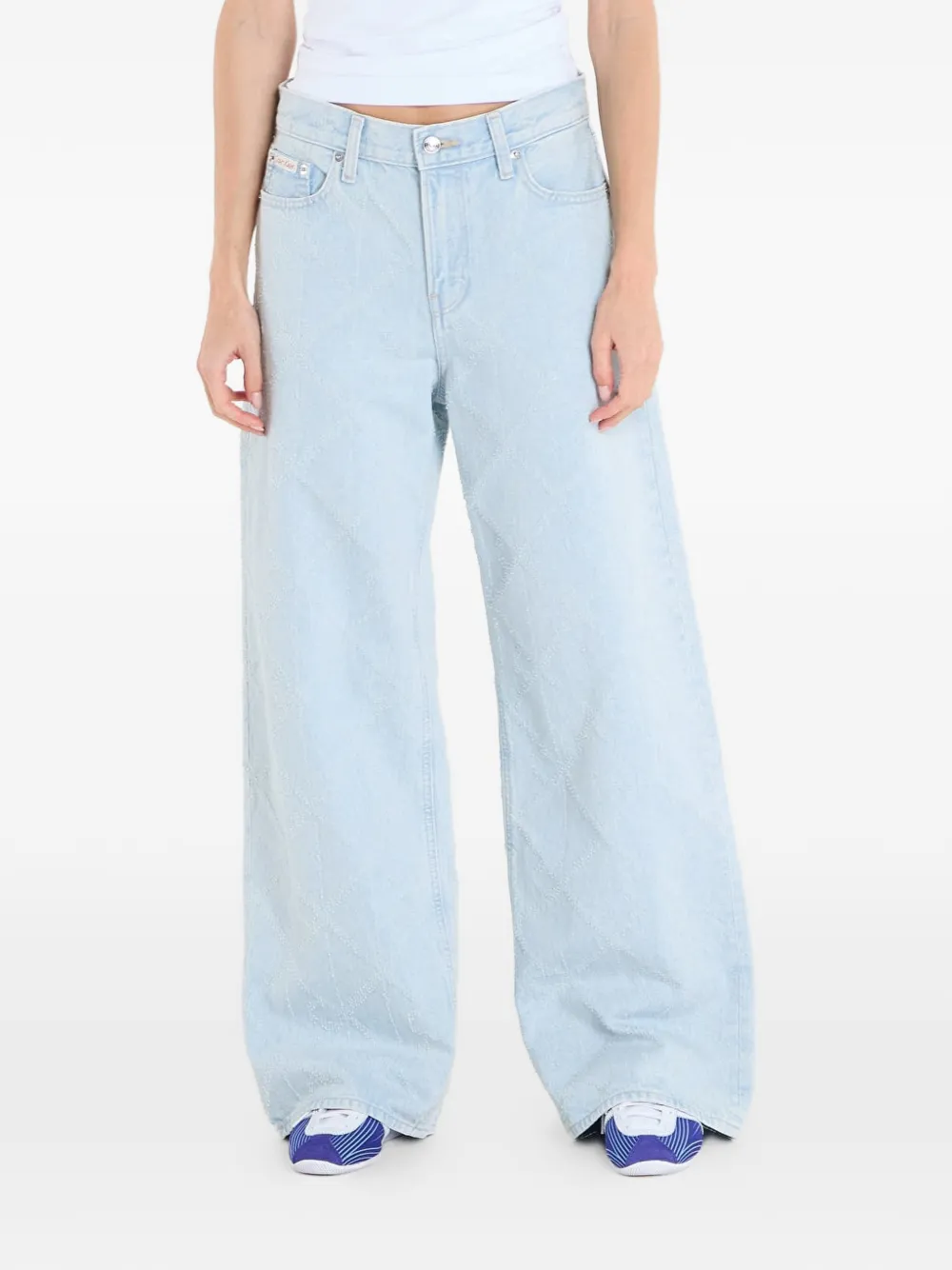 Calvin Klein wide-leg jeans - Blu