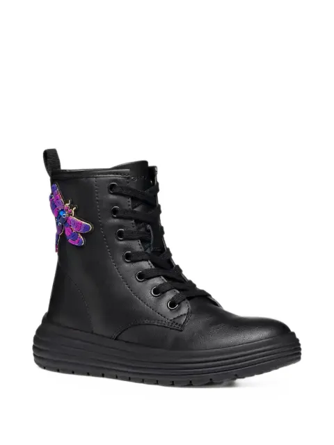 Geox Kids Phaolae dragonfly-patch ankle boots