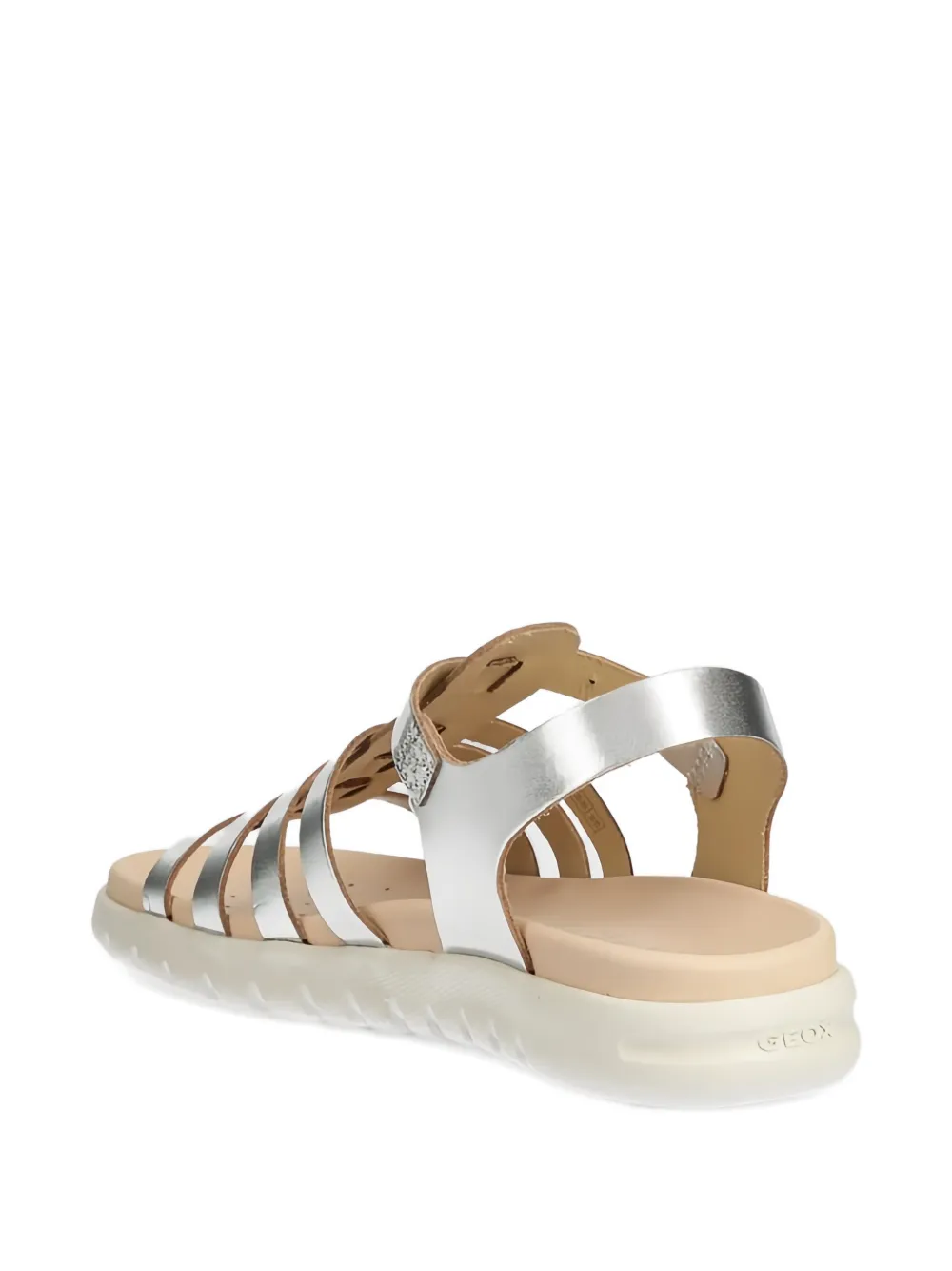 Geox Kids Soleima buckled sandals Zilver