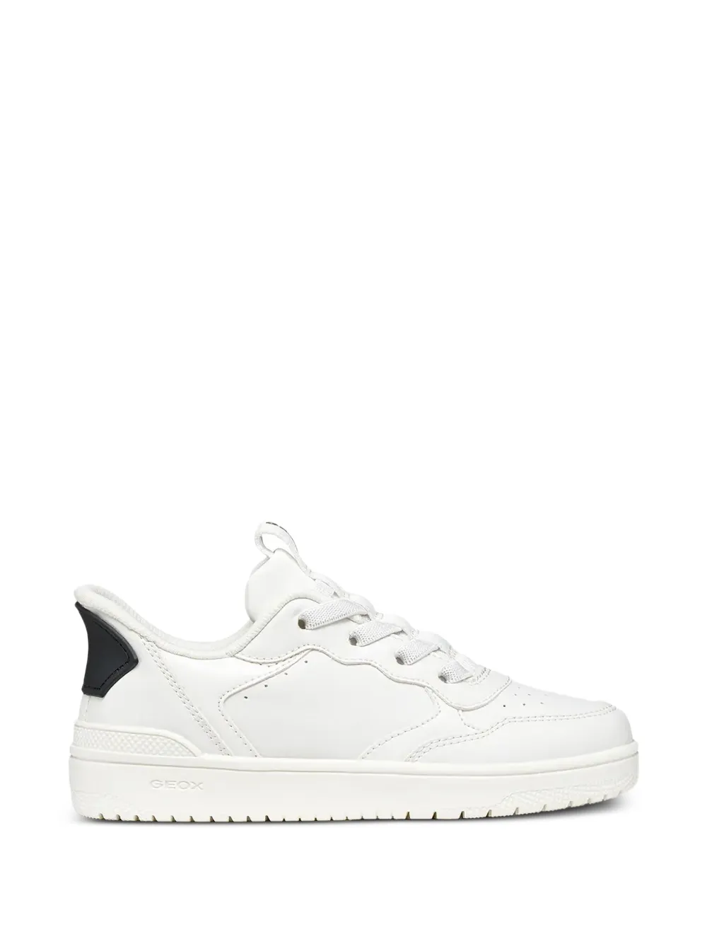 Geox Kids Wasiba perforated panelled sneakers Wit
