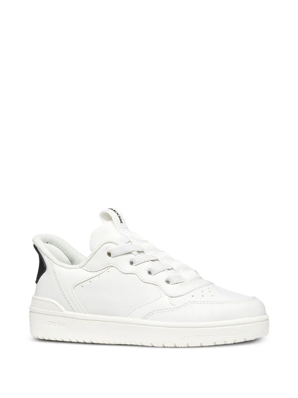 Geox Kids Wasiba perforated panelled sneakers Wit