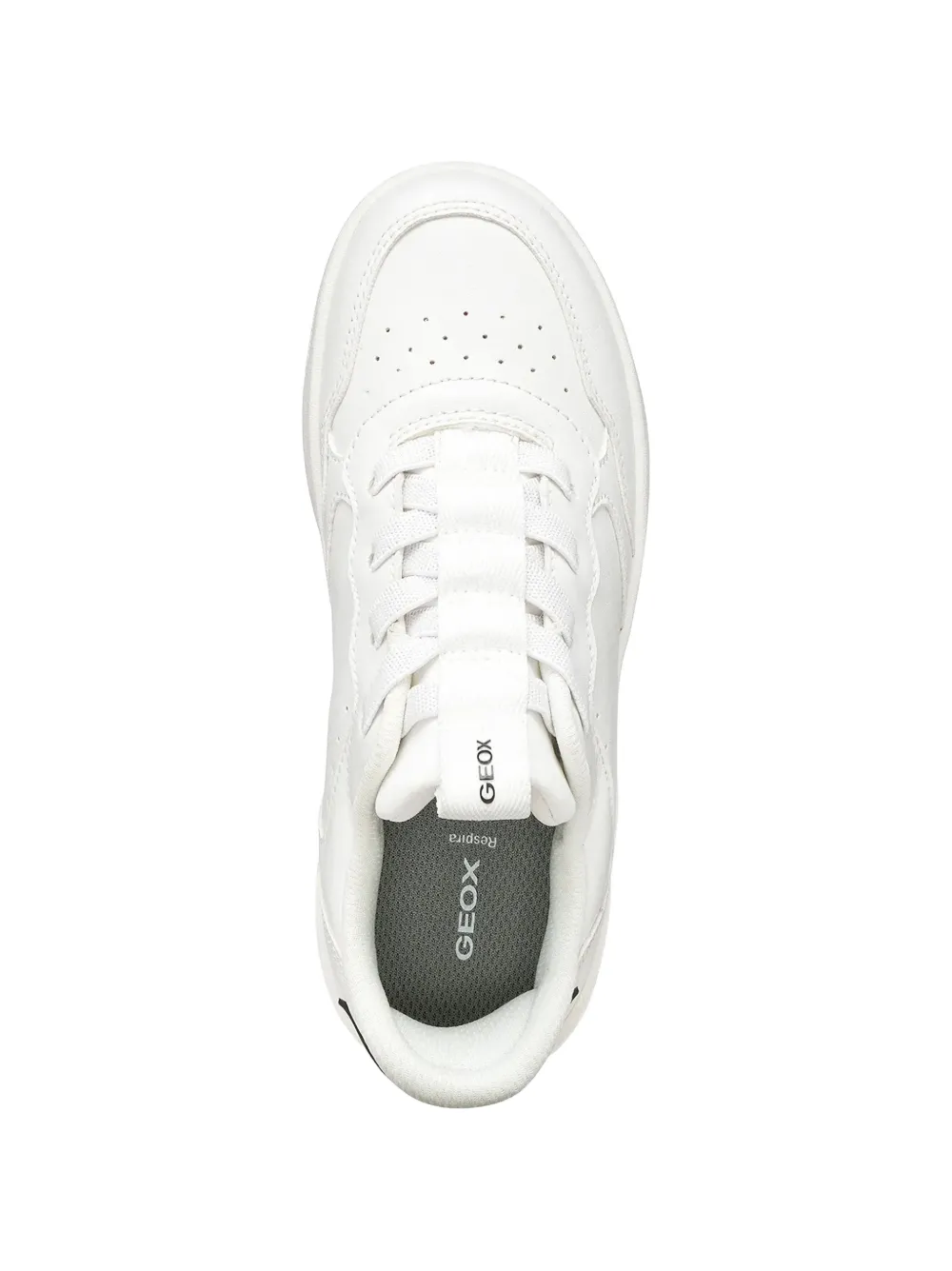 Geox Kids Wasiba perforated panelled sneakers Wit
