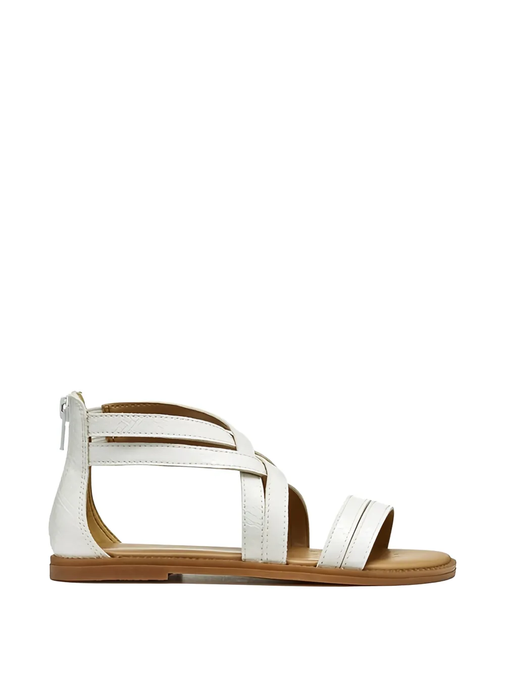 Geox Kids Karly strappy zip sandals Wit