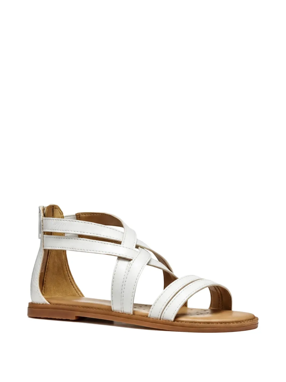 Geox Kids Karly strappy zip sandals - Bianco