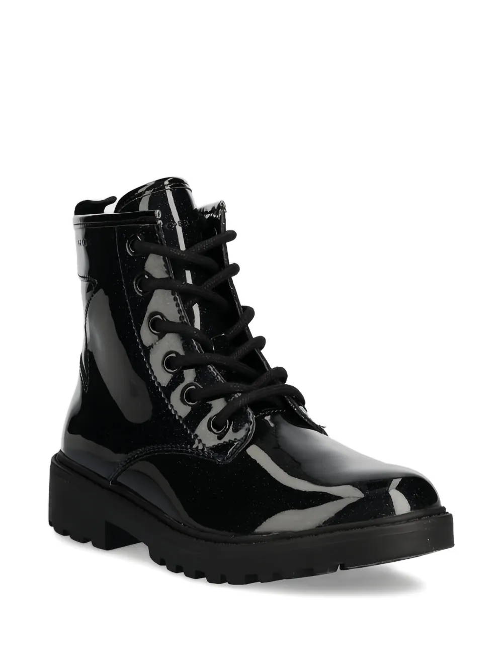 Geox Kids Casey lace-up boots Zwart