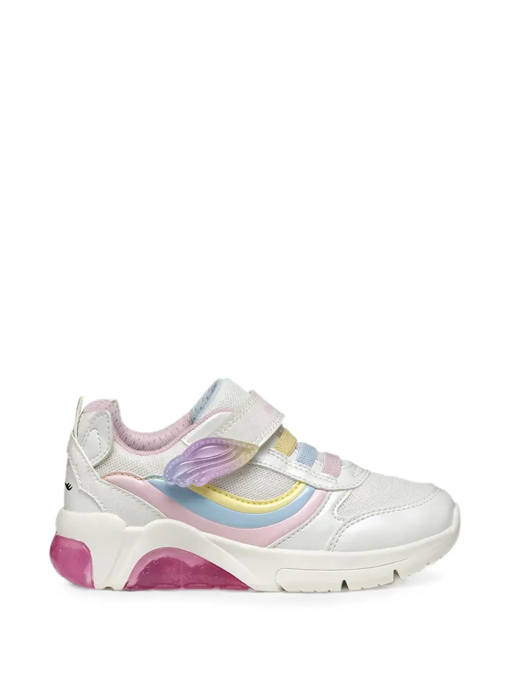 Geox Kids Fadinlight touch-strap sneakers Wit
