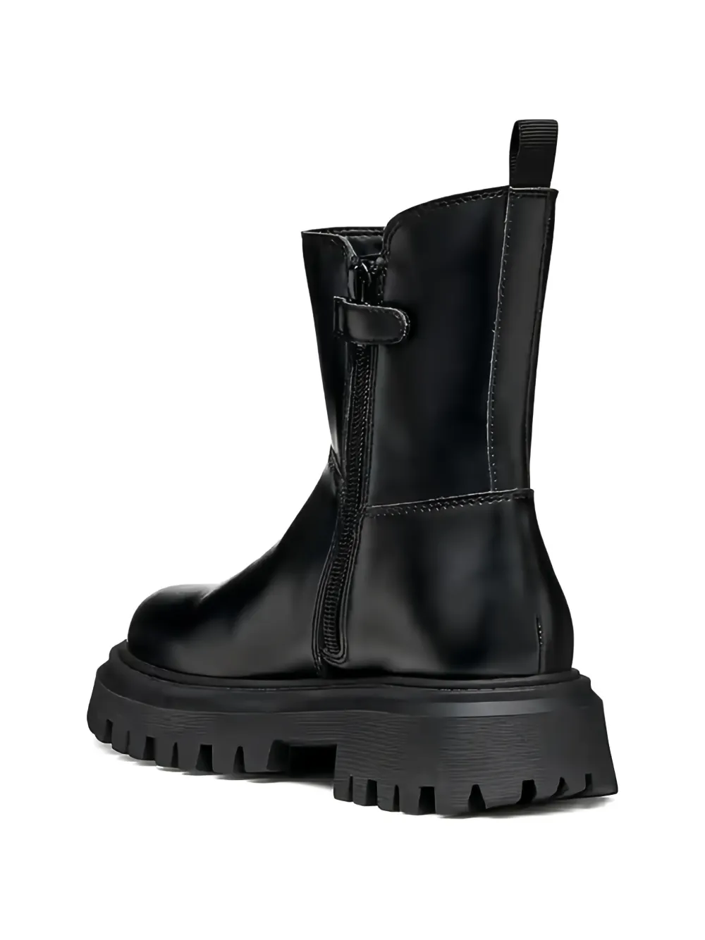 Geox Kids Maquinnens laarzen met chunky zool Zwart