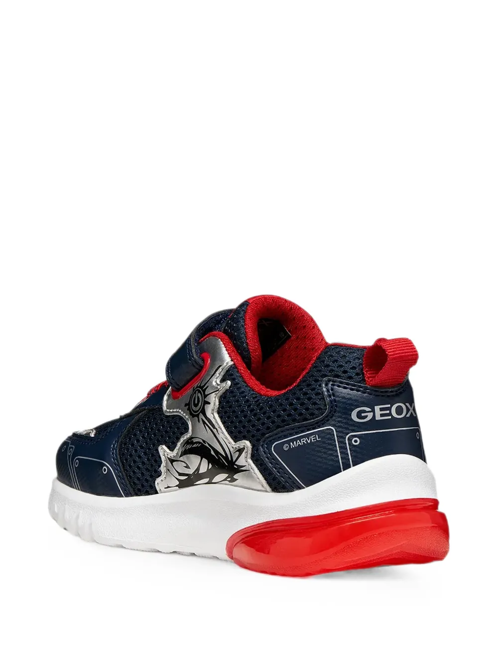 Geox Kids x Warner Bros. Spider-Man Ciberdron touch-strap low-top sneakers Blauw