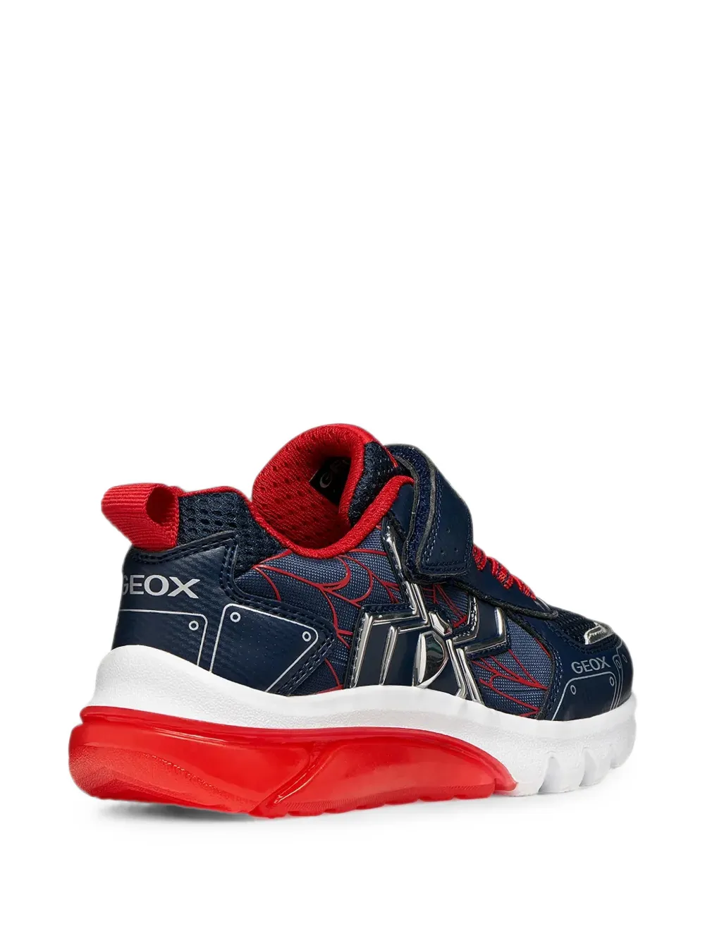 Geox Kids x Warner Bros. Spider-Man Ciberdron touch-strap low-top sneakers Blauw