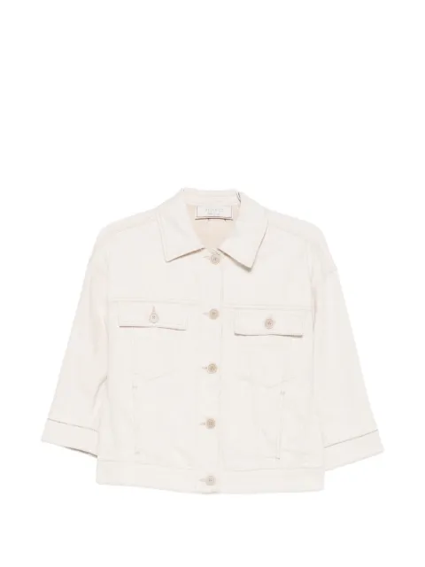 Peserico contrast-stitched denim jacket