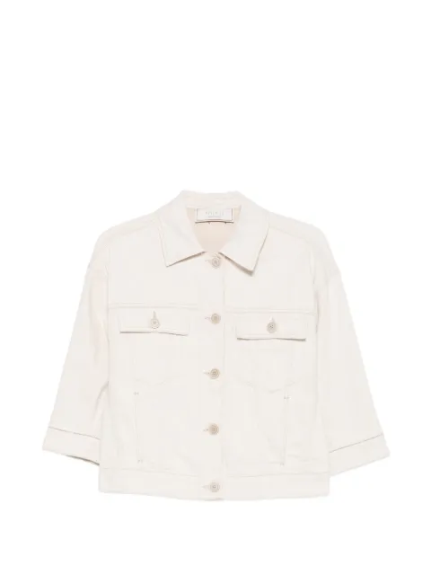 Peserico contrast-stitched denim jacket