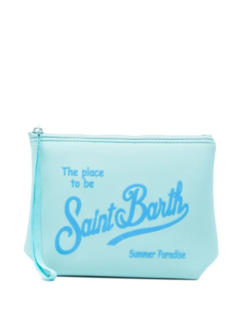 MC2 Saint Barth Aline embossed zip clutch bag