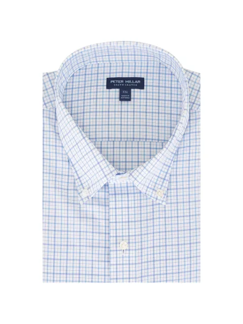 Peter Millar checked pointed-collar shirt