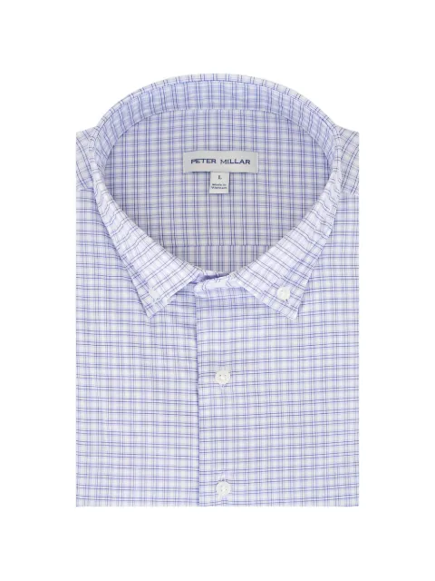 Peter Millar checked pointed-shirt shirt
