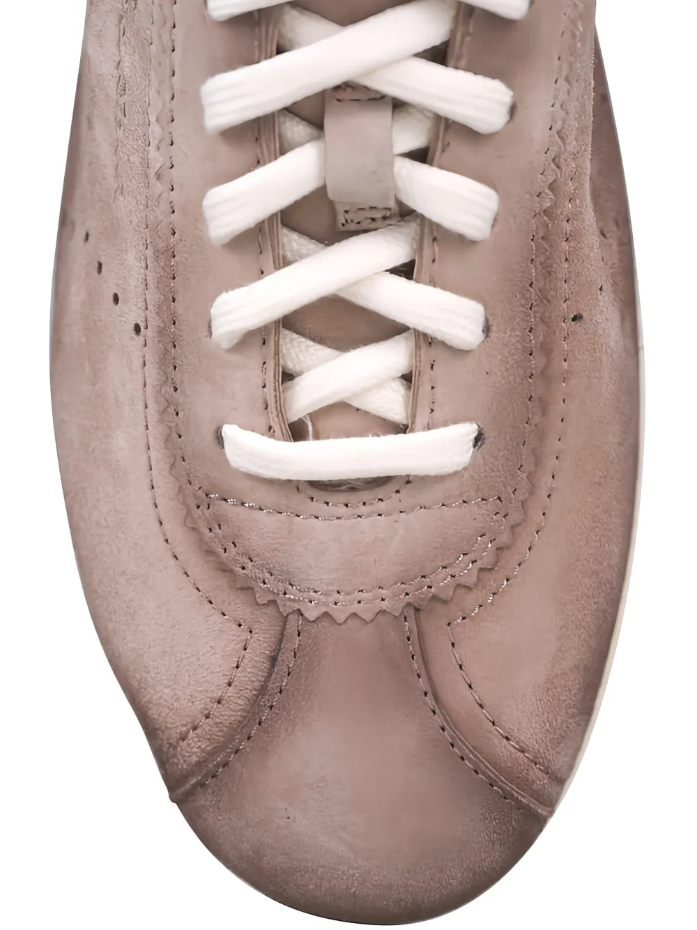 Santoni Yorker suede lace-up sneakers Bruin