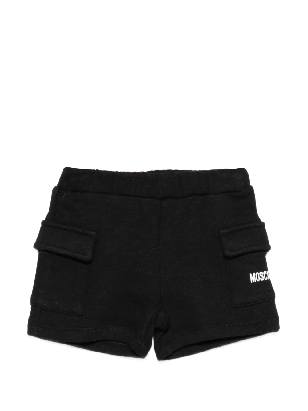 Moschino Kids logo cargo shorts - Nero