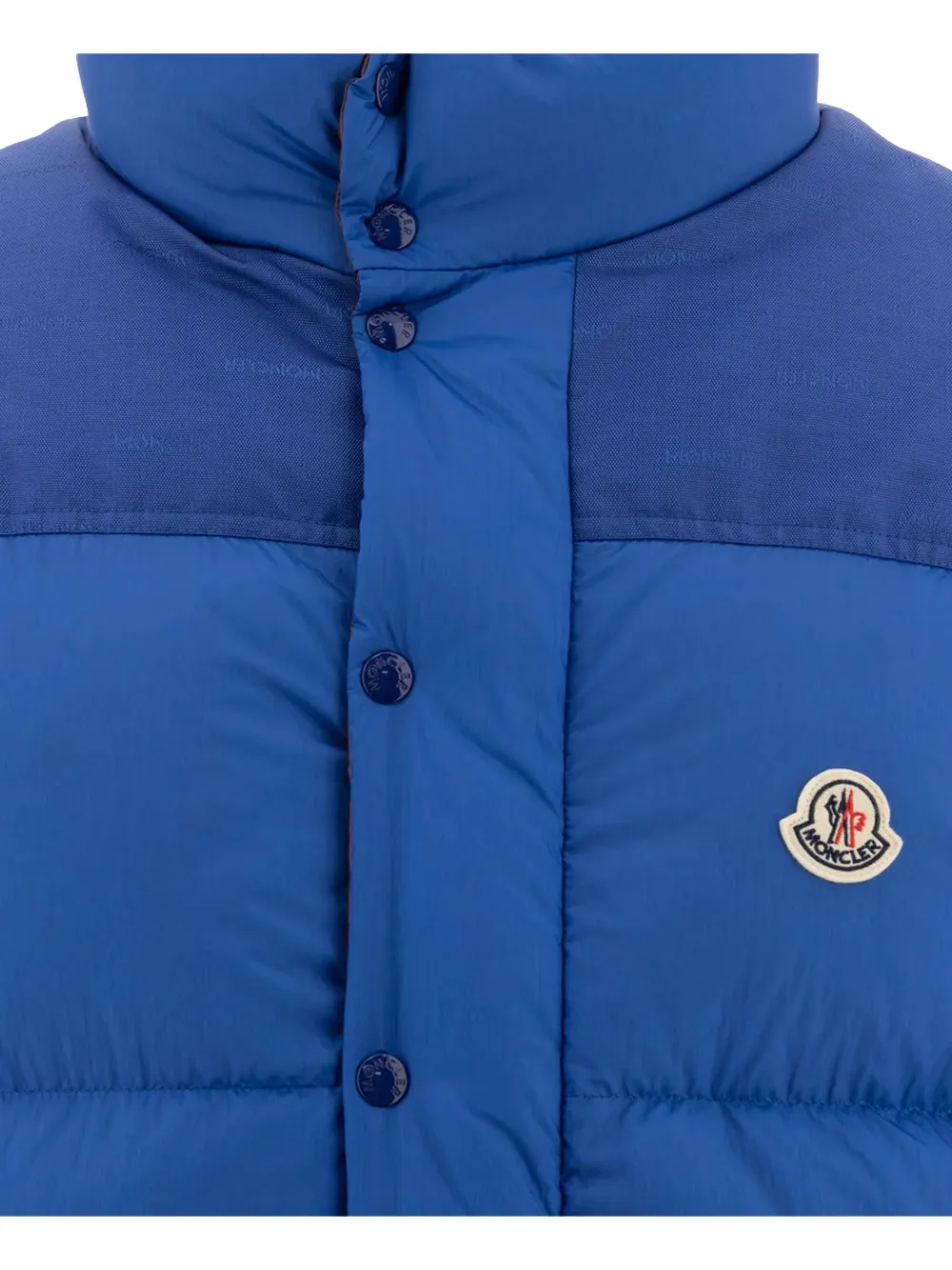  Moncler Monogram Reversible Puffer Jacket - Blue 