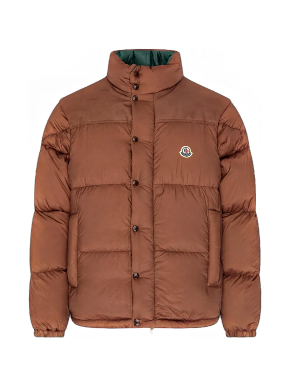 Moncler logo-patch puffer jacket | 브라운 | Image 1
