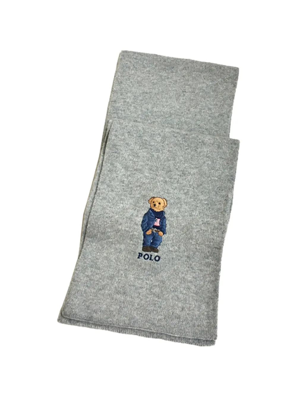 Polo Ralph Lauren bear-logo scarf - Grigio