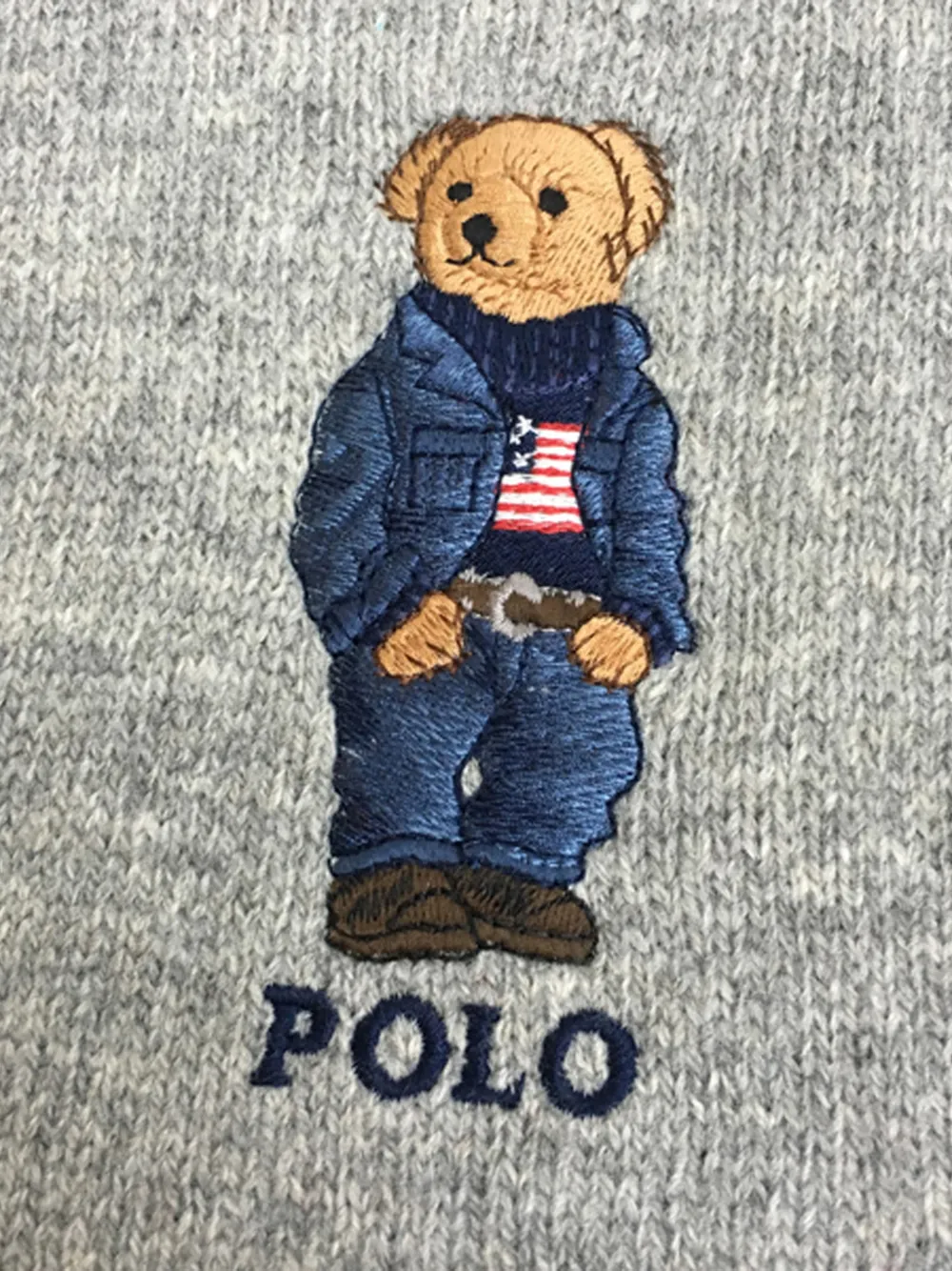 Polo Ralph Lauren Sjaal met beer-logo Grijs