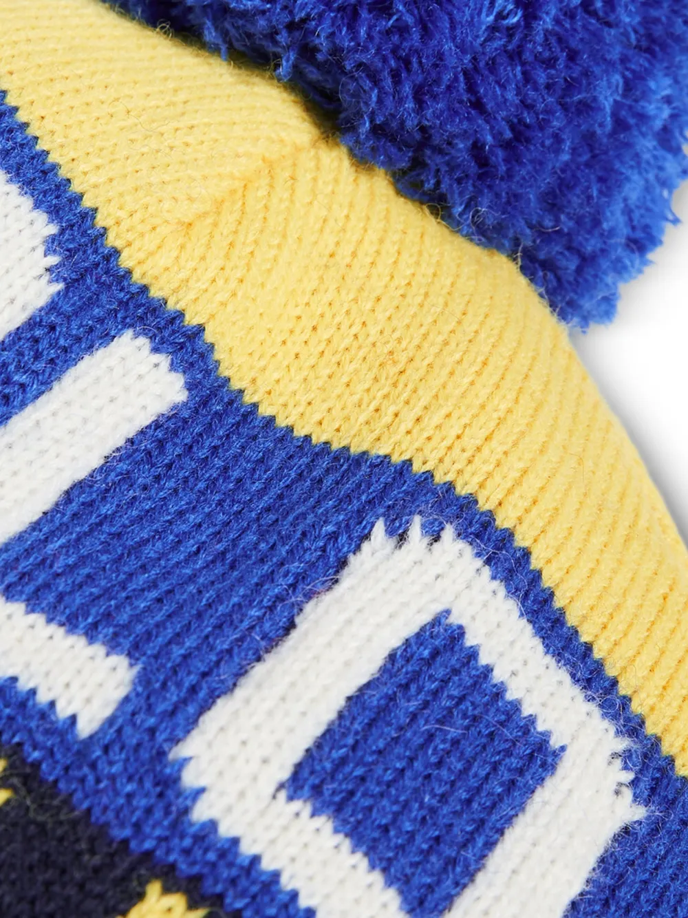 Polo Ralph Lauren Terrain gestreepte muts met pompon Geel