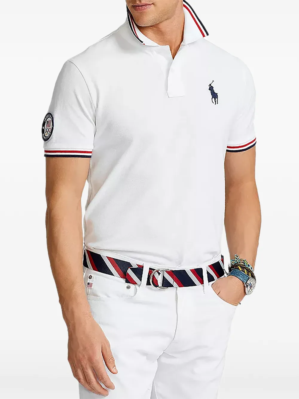 Polo Ralph Lauren x Team USA 2024 Summer Olympics polo shirt - White