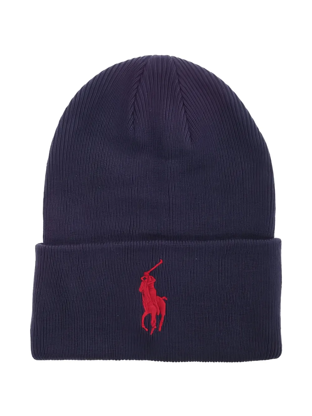 Polo Ralph Lauren Big Pony cuff beanie hat - Blu