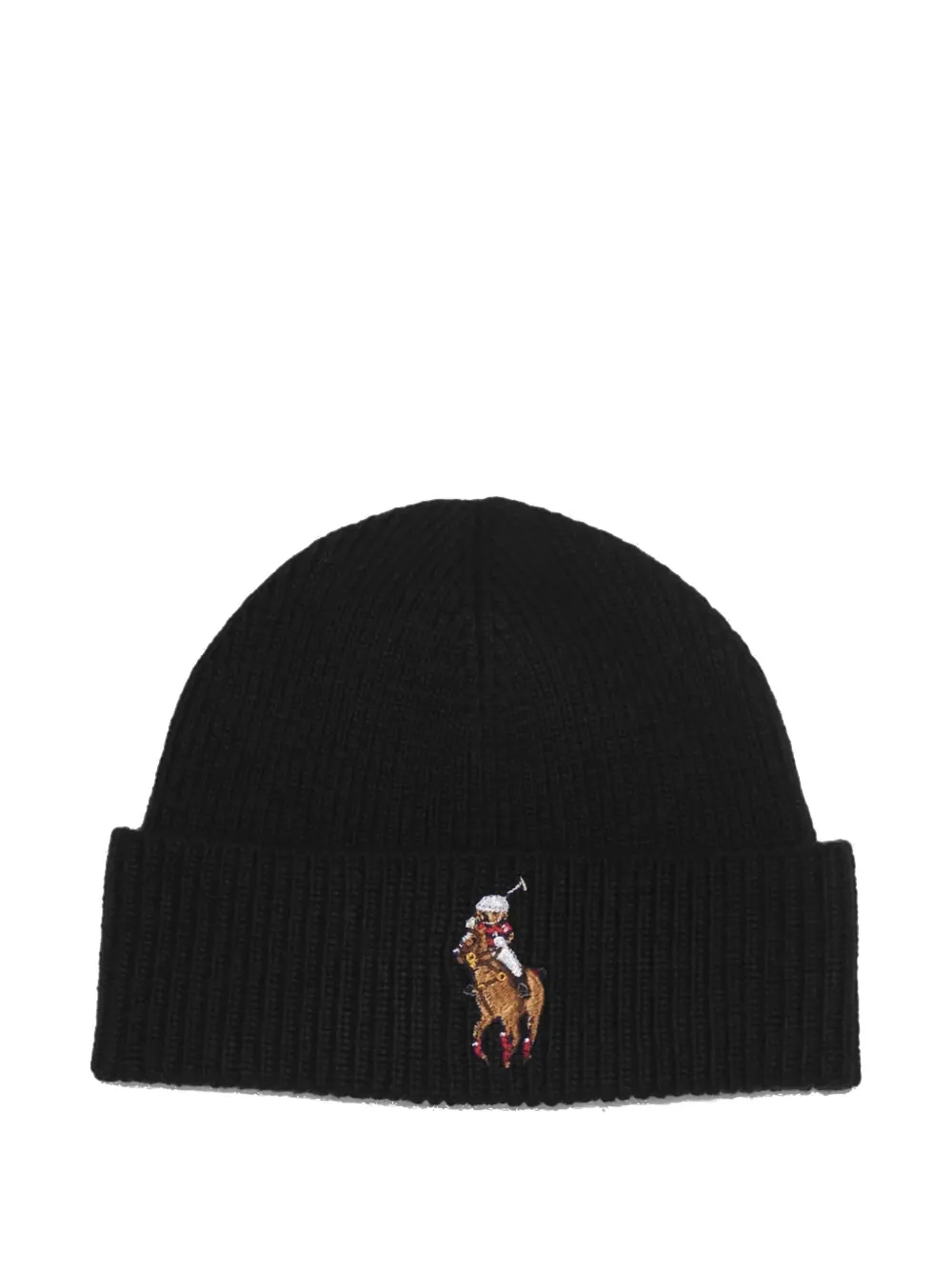 Polo Ralph Lauren Riding Polo Bear beanie hat - Nero