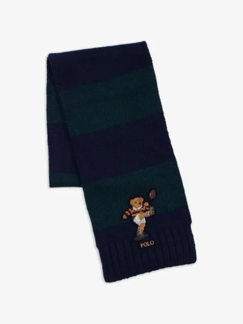 Polo Ralph Lauren Rugby Polo Bear colourblock scarf