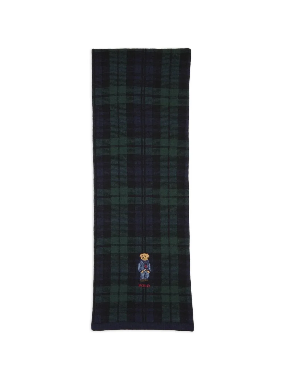 Polo Ralph Lauren Polo Bear plaid scarf - Nero